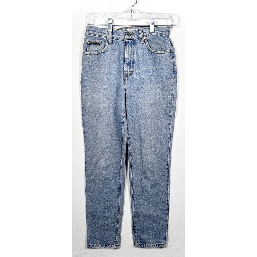 Calvin Klein Jeans 26x30Womens 4 Blue Stone-Wash Denim Mid-Rise Straight Stretch